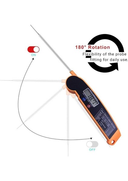 Mutfak Için Termometre - Katlanabilir Dijital Gıda Termometresi indirimleri