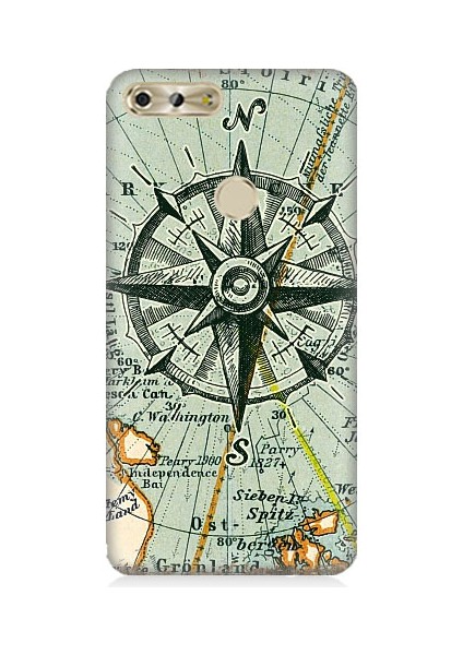 Casper Via F2 Uyumlu Harita ve Pusula Yönleri Desenli Silikon Kılıf