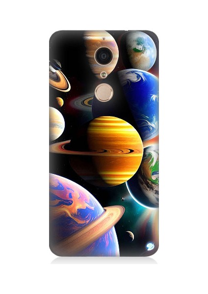 Casper Via G1 Plus Uyumlu Uzaydaki Gezegenler Desenli Silikon Kılıf
