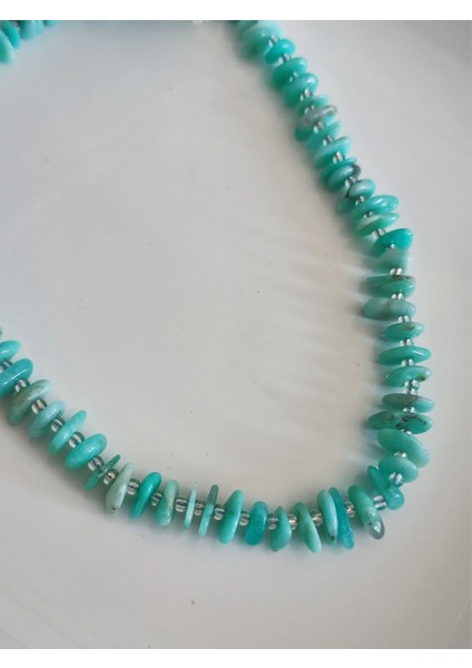 Amazonit Amorf Natürel Doğaltaş Kolye fiyatları