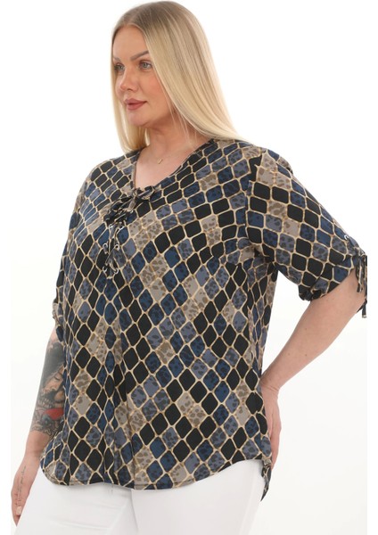 1. Kalite Viskon Büyük Beden Bluz modelleri