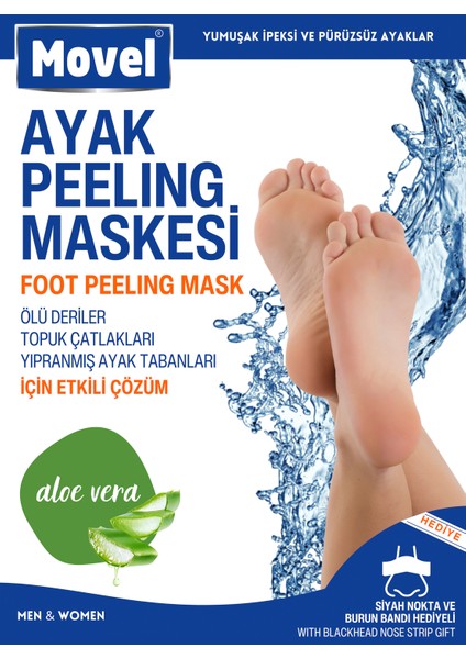 3 Adet Ayak Peeling Maskesi Çorap Tipi Ölü Derileri Soyan Peeling Çorabı