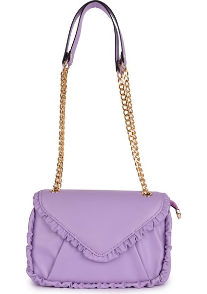 Kadın Zincir Askılı Şık Çanta ALD.31126 - Lila