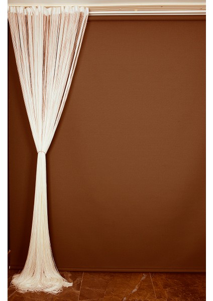 Ip Perde Ince Zincir Krem Renk 300 x 280 cm fırsatları