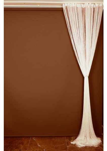 Ip Perde Ince Zincir Krem Renk 300 x 280 cm indirimleri