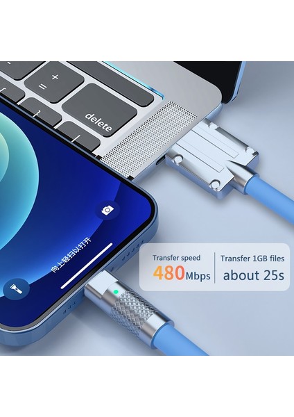 Hızlı Şarj Kablosu USB Tipi C Xiaomi Huawei Realme Için iPhone Kablosu 6A 120 W Sıvı Silikon Kalın Süper Hızlı Şarj Mikro USB (Yurt Dışından) modelleri