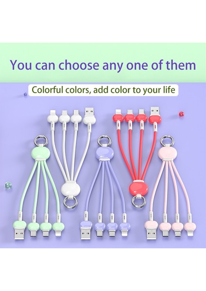 Anahtarlık 3 In 1 USB Tip C Kablo iPhone 13 12 11 Xs x Xr 3in1 2in1 USB Kablosu Şarj Cihazı Mikro USB Tip C Kablosu Xiaomi Redmi Için (Yurt Dışından) fiyatları