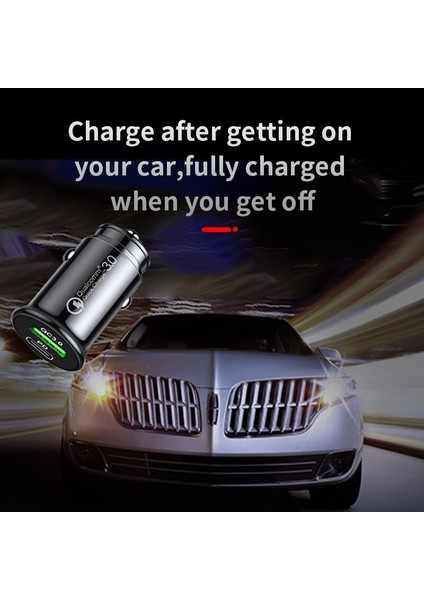 Qc 3.0 Araç Şarj Cihazı Hızlı Şarj Telefon Adaptörü Pd USB Tip C Araç Şarj Cihazı Samsung S22 S21 S20 Artı A73 A53 A33 5g Araç Şarj Cihazı (Yurt Dışından) fırsatları