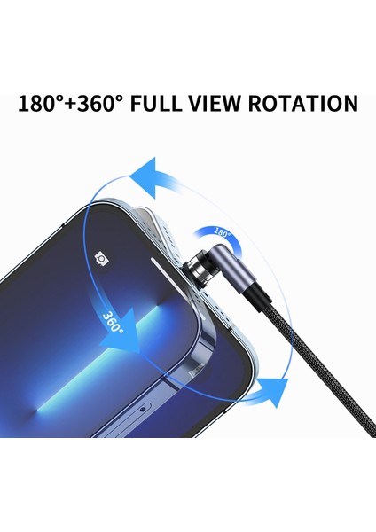 Suntaiho 3A Hızlı Şarj Manyetik Kablo Mikro USB C Tipi Veri Ccle iPhone Xiaomi 540 Için Döndür Mıknatıs Şarj Cihazı USB Tel Kablosu (Yurt Dışından) fırsatları