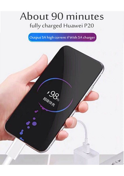 5A USB C Tipi Kablo Hızlı Şarj Cep Telefonu Şarj Cihazı C Tipi Veri Kablosu Samsung S20 S9 S8 Huawei P40 Mate 30 Xiaomi Redmi (Yurt Dışından) indirimleri