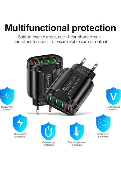 Aosexi USB Şarj Aleti Hızlı Şarj Cihazı 3.0 Qc3.0 48W Telefon Şarj Cihazı iPhone 11 12 13 Samsung Xiaomi Hızlı Şarj USB (Yurt Dışından) fiyatları