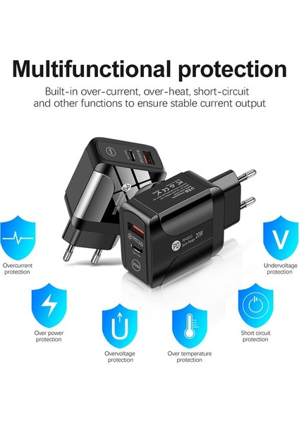 Uslıon Ab Tak 20W Qc3.0 Hızlı Şarj Cihazı USB Şarj Pd USB Hızlı Şarj Adaptörü iPhone 12 Samsung Xiaomi Akıllı Telefon Şarj Cihazı (Yurt Dışından) fırsatları