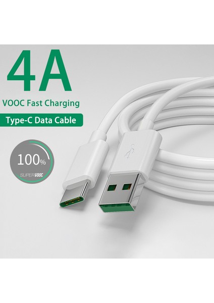 Kebiss USB C Kablo Tip C 4A Hızlı Şarj Kablosu Oppo Akıllı Telefon Için Veri Kablosu Cep Telefonu Aksesuarları Şarj Cihazı USB Kablosu (Yurt Dışından)