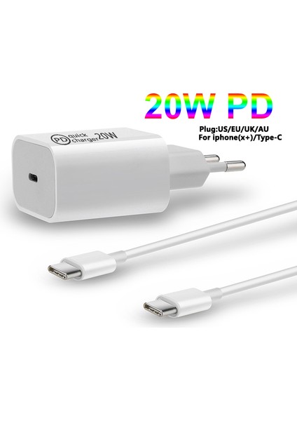 iPhone 13 Için Yeni USB C Şarj Cihazı 20W Hızlı Şarj Cihazı, iPhone Huawei Xiaomi Için Güç Bağlantı Noktası 20W Küp Şarj Cihazı (Yurt Dışından)