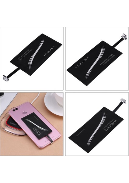 Alloet Siyah Evrensel Tip C Usb-C Qi Kablosuz Şarj Alıcısı Şarj Adaptörü Pad Samsung Huawei Xiaomi Telefonları (Yurt Dışından) fiyatları
