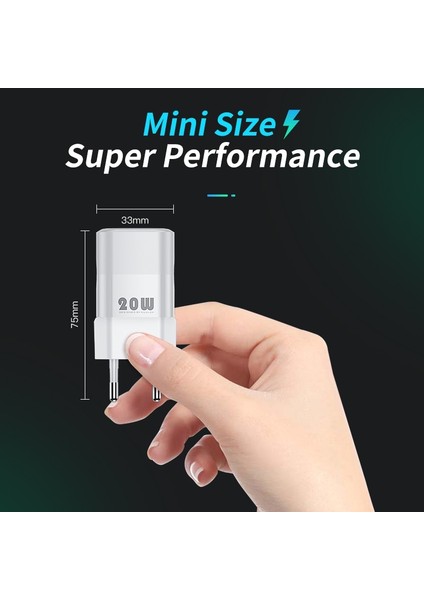 Kuulaa 20W Gan Pd USB C iPhone Şarj Cihazı 14 13 12 11 Pro Max Mini Se Telefon Qc 3.0 Pd 3.0 USB Tip C iPad Air Için Hızlı Şarj (Yurt Dışından) indirimleri