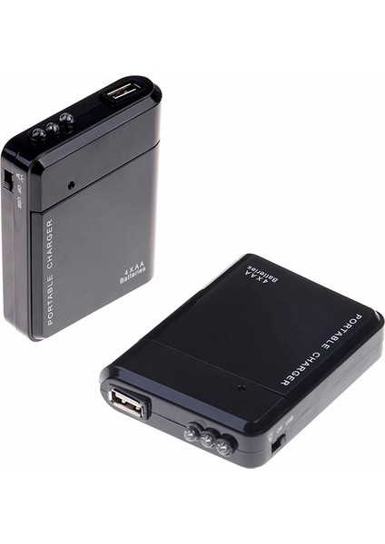 4*aa USB Şarj Edilebilir Pil Cep Telefonu Şarj Cihazı Acil Durum Güç Şarjı Cep Telefonu Mp3 Mp4 USB Arayüzü Aksesuar Paketleri (Yurt Dışından)