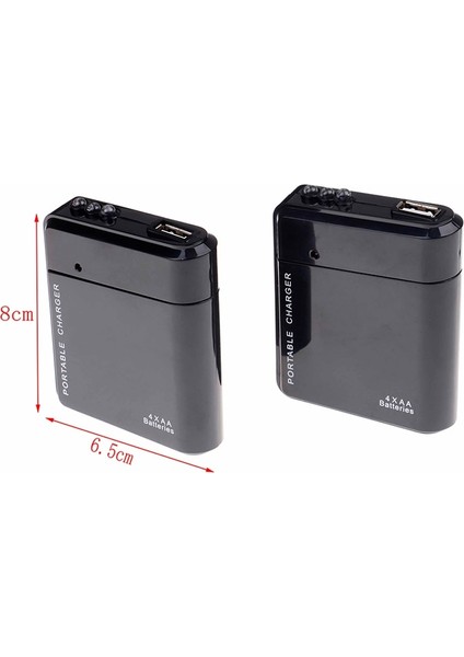 4*aa USB Şarj Edilebilir Pil Cep Telefonu Şarj Cihazı Acil Durum Güç Şarjı Cep Telefonu Mp3 Mp4 USB Arayüzü Aksesuar Paketleri (Yurt Dışından) fırsatları