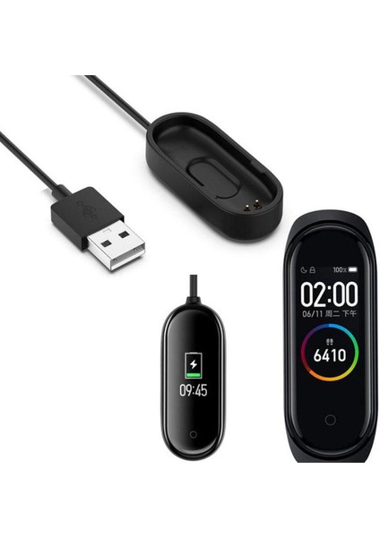 USB Şarj Aletleri Xiaomi Mi Band 4 Için Şarj Cihazı Akıllı Bant Bileklik Bilezik Şarj Kablosu Xiaomi Için Miband 4 Şarj Hattı (Yurt Dışından)