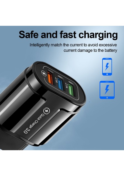 18W USB Şarj Aleti Hızlı Şarj Cihazı Qc 3.0 iphone 14 13 Pro Max Samsung Tablet Cep Telefonu Duvar Hızlı Şarj Şarj Adaptörü (Yurt Dışından) indirimleri