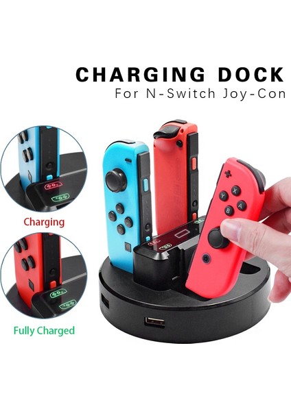 Soket Joy-Con Için Uygundur Küçük Sap ve Anahtar Ana Bilgisayar Şarjı ve Switch Pro Saplı LED Şarj Göstergeli Çok Fonksiyonlu Şarj Cihazı (Yurt Dışından) indirimleri