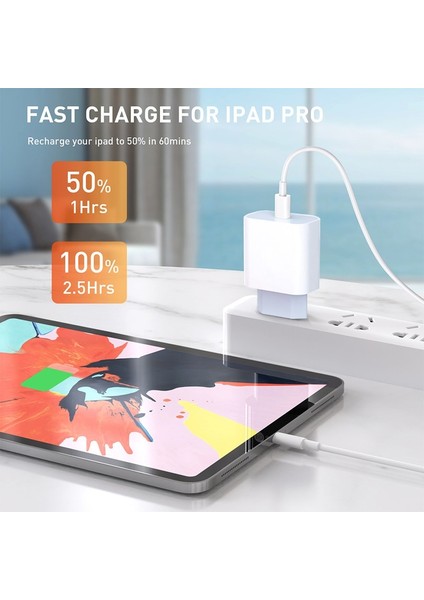 Pd 20W Usb-C Şarj Cihazı Ab Tak Qc4.0 Hızlı Şarj Cihazı iPhone iPad Ipod Samsung A13 A33 A53 A73 A32 S21 S20 S10 S9 Artı USB C Kablosu (Yurt Dışından) modelleri