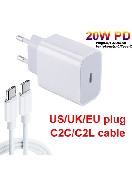 Yeni 20W Pd Iphone 13 12 Usb-C C2L Kablo Güç Adaptörü Şarj Cihazı Ingiltere / Abd / Ab Tak Akıllı Telefon Samsung S10 C2C Için Hızlı Şarj Cihazı (Yurt Dışından) modelleri