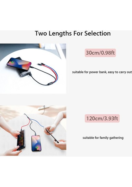 Çoklu USB Tip C Kablo 2 Metre Mikro USB C Kısa Kablo Çoklu USB Şarj Aleti Kablosu Samsung S20 Ultra 20 Şarj Kablosu 2 M (Yurt Dışından) fiyatları