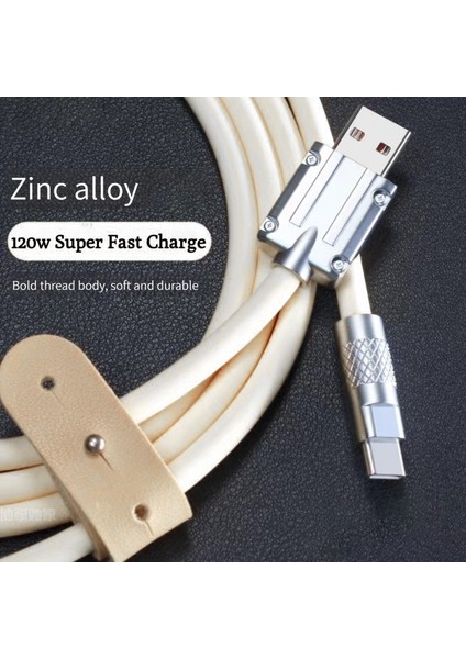 120 W 6A Süper Hızlı Şarj Tipi C Sıvı Silikon Kablo Hızlı Şarj USB Kablosu Xiaomi Huawei Samsung Piksel USB Şarj Aleti Kabloları (Yurt Dışından)