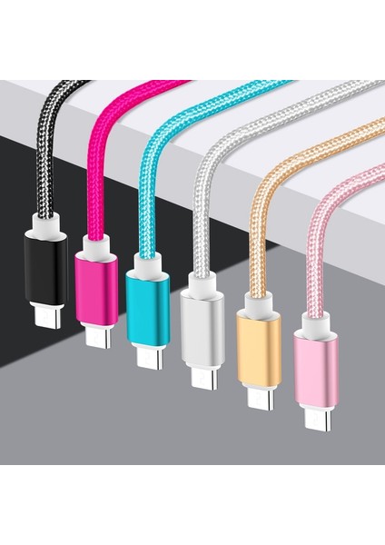 Ukyee Mikro USB Kablosu Hızlı Şarj Naylon Örgü Şarj Cihazı Samsung Galaxy S7 S6 S5 Xiaomi Redmi Not 4 5 Huawei Cep Telefonu (Yurt Dışından) modelleri