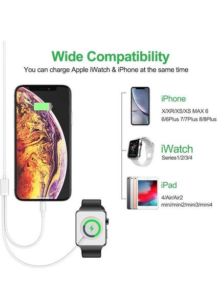 2 In 1 Manyetik Kablosuz Şarj Cihazı Apple Watch Serisi Için 8 7 6 5 4 3 2 Se Applewatch USB Şarj Kablosu IPhone 14 Pro Max Xs (Yurt Dışından) indirimleri