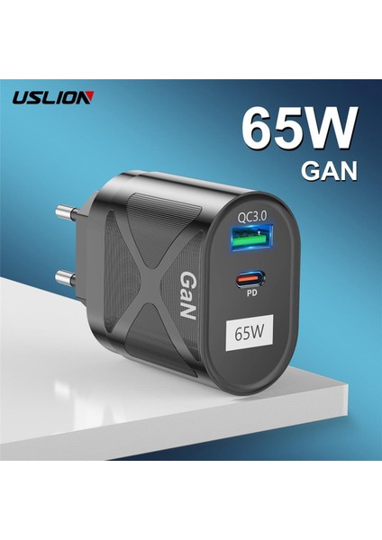 65W Gan Şarj Cihazı Masaüstü Tablet Dizüstü Hızlı Şarj Cihazı Tip C Pd Hızlı Şarj Cihazı Ab Kr Fişler Adaptörü iPhone 13 12PRO Telefon Şarj Cihazı (Yurt Dışından)