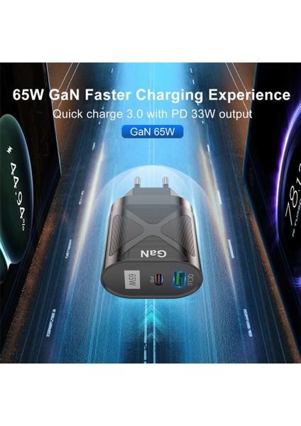 65W Gan Şarj Cihazı Masaüstü Tablet Dizüstü Hızlı Şarj Cihazı Tip C Pd Hızlı Şarj Cihazı Ab Kr Fişler Adaptörü iPhone 13 12PRO Telefon Şarj Cihazı (Yurt Dışından) fiyatları