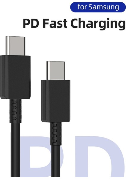5A Samsung Pd USB Kablosu 45W Tip C - Tip C Süper Hızlı Şarj Kablosu Kabel Galaxy S22 Ultra 5g S20 Not 20 10 A50 Şarj Kablosu (Yurt Dışından) modelleri