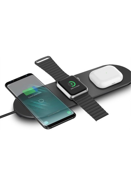 Kokko 15W 3 In 1 Hızlı Kablosuz Şarj Çok Fonksiyonlu Kablosuz Şarj Cihazı Telefon Izle Kulaklık (Yurt Dışından) fiyatları
