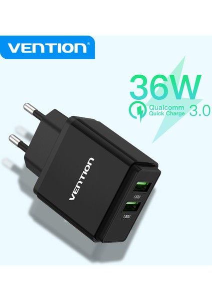 Vention USB Şarj Aleti Samsung Xmi Rmi Hızlı Şarj 3.0 36W Cep Telefonu Şarj Cihazı Ip Huawei Ab Duvar Şarj Adaptörü (Yurt Dışından) fiyatları