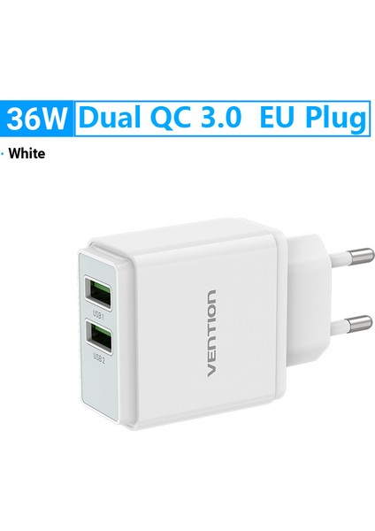 Vention USB Şarj Aleti Samsung Xmi Rmi Hızlı Şarj 3.0 36W Cep Telefonu Şarj Cihazı Ip Huawei Ab Duvar Şarj Adaptörü (Yurt Dışından) modelleri