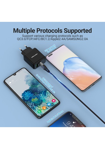 Vention USB Şarj Aleti Samsung Xmi Rmi Hızlı Şarj 3.0 36W Cep Telefonu Şarj Cihazı Ip Huawei Ab Duvar Şarj Adaptörü (Yurt Dışından) indirimleri