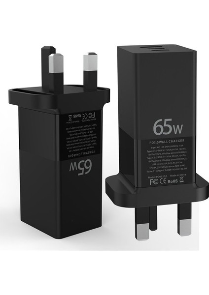 Taşınabilir 65W Hızlı Şarj Gan Şarj Cihazı 4.0 3.0 Pd USB Şarj Cihazı (Yurt Dışından) indirimleri