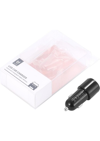 Araç Şarj Cihazı 5V 2.4A Çift Arayüzlü Hızlı Telefon Şarj Cihazı (Yurt Dışından)