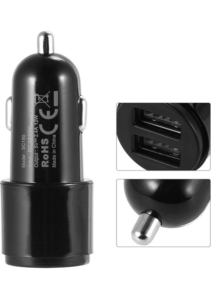 Araç Şarj Cihazı 5V 2.4A Çift Arayüzlü Hızlı Telefon Şarj Cihazı (Yurt Dışından) modelleri