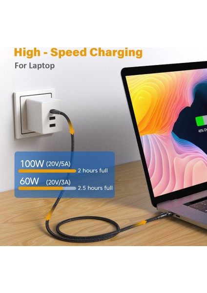 Aufu 180 USB C'yi C Tipi Kabloya Döndürün PD100W 60 W Hızlı Şarj Kablosu Xiaomi Poco Oneplus Huawei Cep Cep Telefonu MacBook Wire (Yurt Dışından) fırsatları