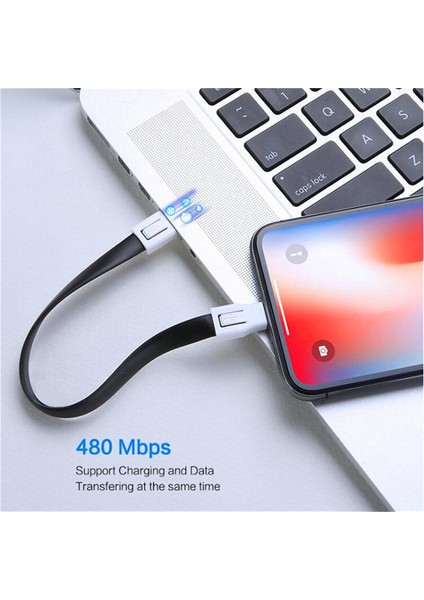 Kısa Mini Anahtarlık USB Kablosu Hızlı Şarj Kablosu Mikro USB C Tipi C iPhone Ipod Android Şarj Cihazı Data Sync Şarj Kabloları Kablosu (Yurt Dışından) modelleri