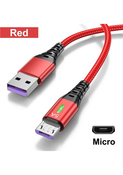 Lovebay 3 M 5A Mikro USB Kablosu Hızlı Şarj Aleti Kablosu USB Mikro USB Qc 3.0 Android Şarj Kablosu Samsung Galaxy S7 S6 Not Tel (Yurt Dışından)
