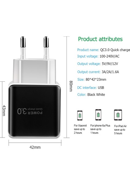 5V 3A USB Şarj Aleti Hızlı Şarj 3.0 4.0 Evrensel Hızlı Şarj Güç Adaptörü iphone 11 Samsung Xiaomi Tablet Hızlı Şarj Cihazı (Yurt Dışından) fırsatları