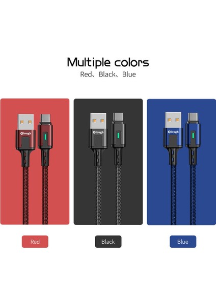 Elough Manyetik Şarj Kablosu 3A Hızlı Şarj Mikro USB C Tipi Kablo Manyetik Şarj Cihazı iPhone 11 12 Xiaomi Cep Telefonu Kablosu (Yurt Dışından) indirimleri