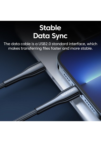 Toocki 20W Pd USB C Kablosu iPhone 14 13 12 Pro Max MacBook iPad Pro Için Hızlı Şarj Şarj Cihazı Tip C Yıldırım Teli Kablosu (Yurt Dışından) indirimleri