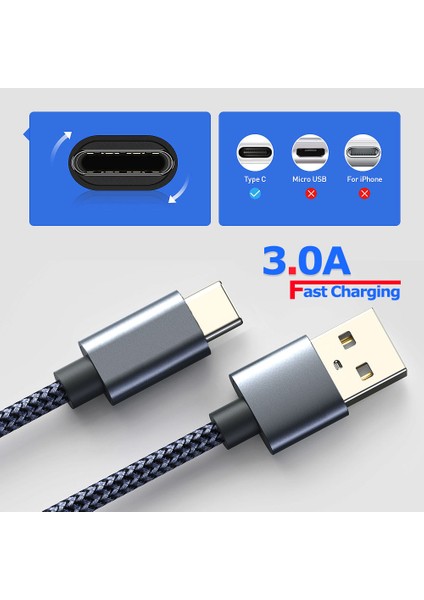 Suntaiho USB C Tipi Kablo Samsung Xiaomi Poco F3 3A Hızlı Şarj USB C Kablosu Cep Telefonu Şarj Cihazı USB C Tipi Veri Kablosu Kablosu (Yurt Dışından) fiyatları