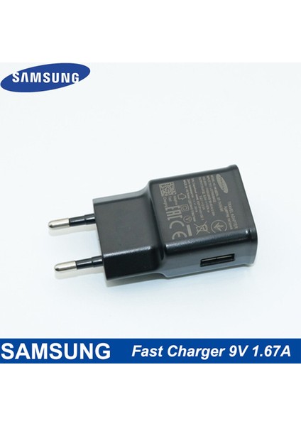Samsung 9V1.67A Hızlı Şarj Cihazı S10 Artı 10 W Seyahat Duvar Adaptörü 5V2A 1 M Mikro USB Kablosu NOTE10 + 9 8 A50 A70 S9 + S8 S7 Kenar (Yurt Dışından) modelleri