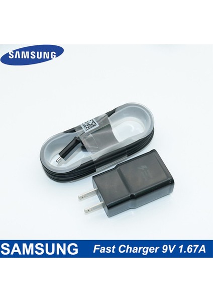 Samsung 9V1.67A Hızlı Şarj Cihazı S10 Artı 10 W Seyahat Duvar Adaptörü 5V2A 1 M Mikro USB Kablosu NOTE10 + 9 8 A50 A70 S9 + S8 S7 Kenar (Yurt Dışından) fırsatları